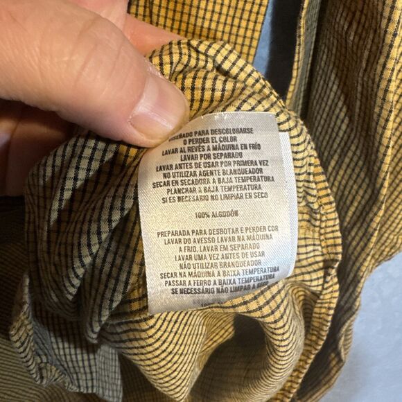 Columbia Vertex Button Down Shirt Mens‎ XXL Long Sleeve Orange Check Casual Work - Picture 11 of 14